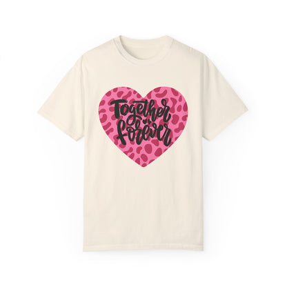 Together Forever Cheetah Heart - Comfort Colors Shirt