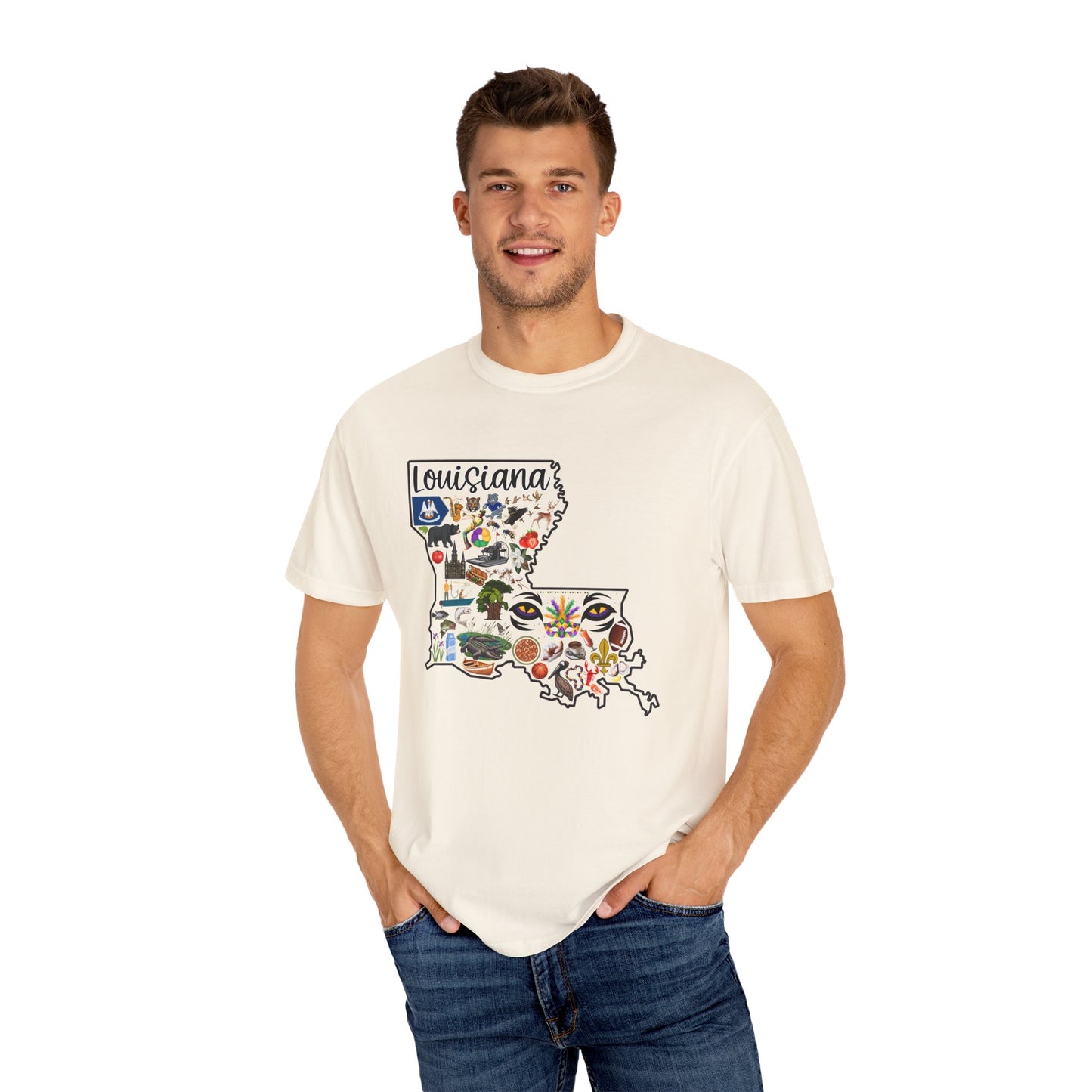 Beautiful State of Louisiana - Comfort Colors Shirt