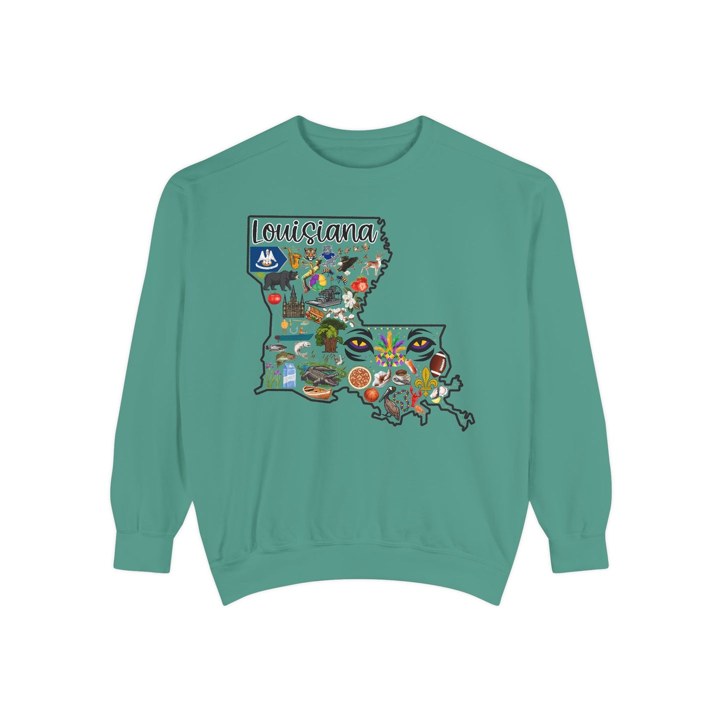 Beautiful State of Louisiana - Comfort Colors Sweatshirt