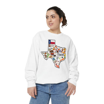 Beautiful State of Texas - Comfort Colors Sweatshirt