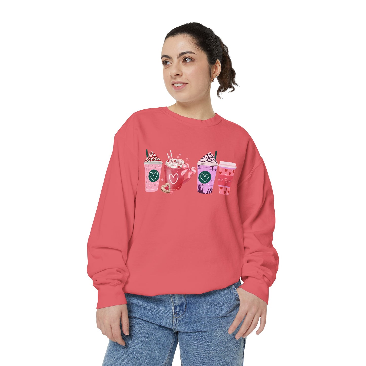 Valentine's Coffee - Comfort Colors Sweatshirt