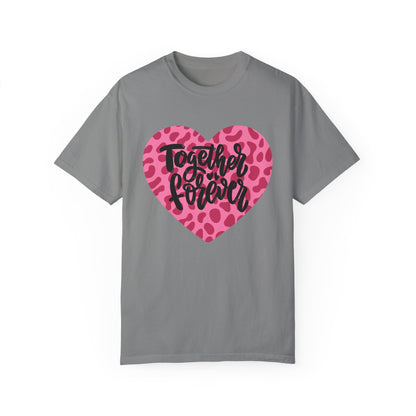 Together Forever Cheetah Heart - Comfort Colors Shirt