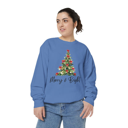 Merry & Bright - Comfort Colors Sweatshirt