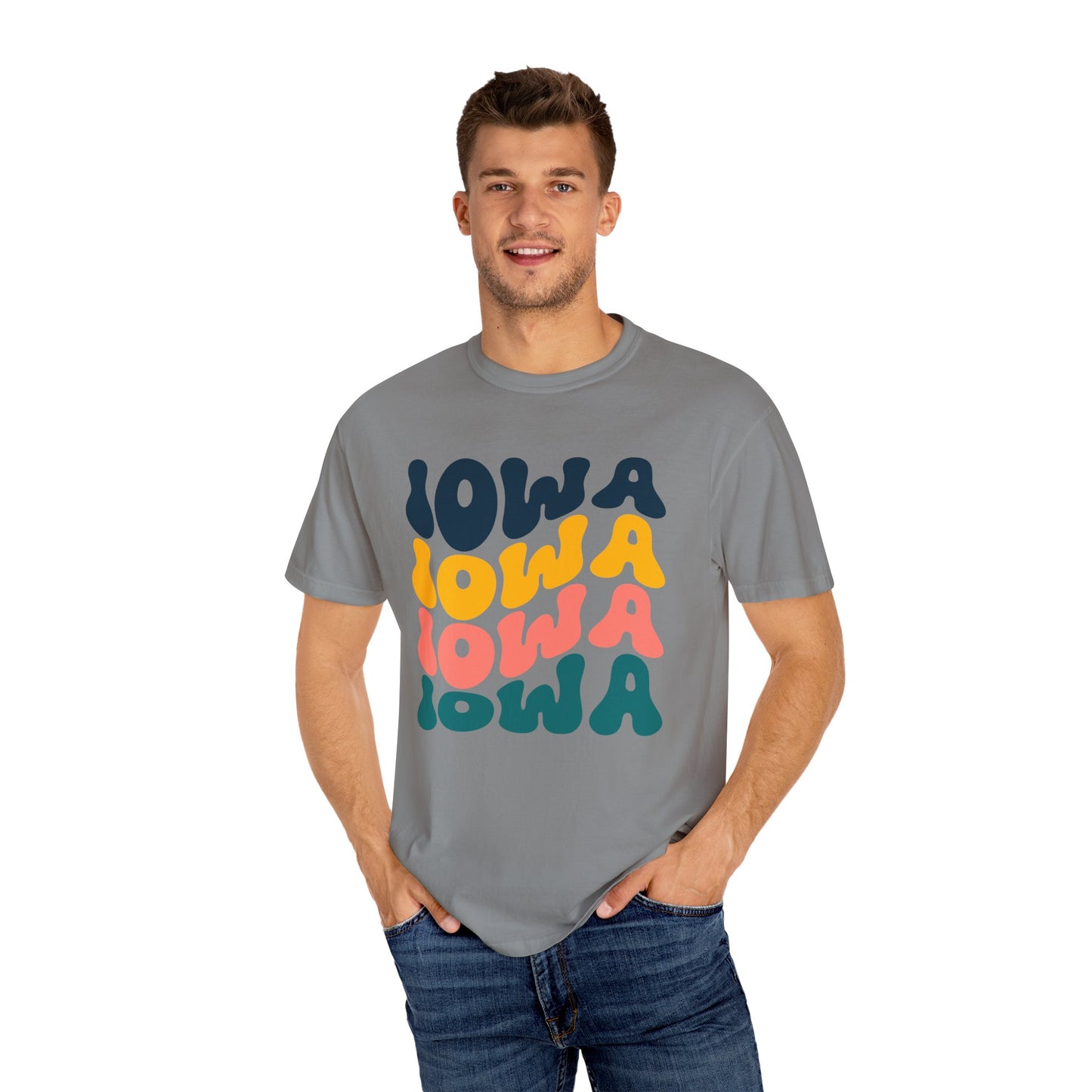 Retro Iowa - Comfort Colors Shirt