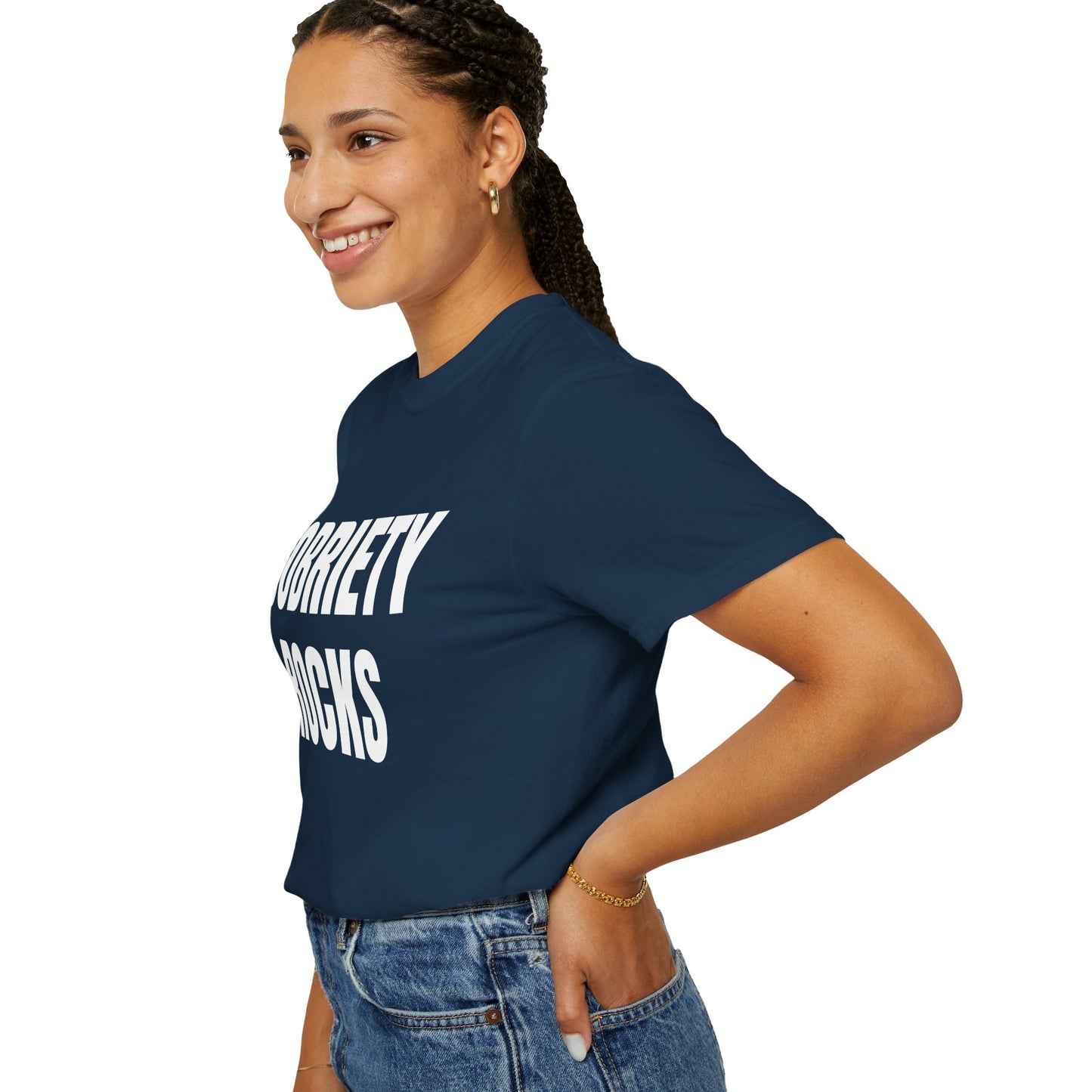 Sobriety Rocks - Comfort Colors Shirt