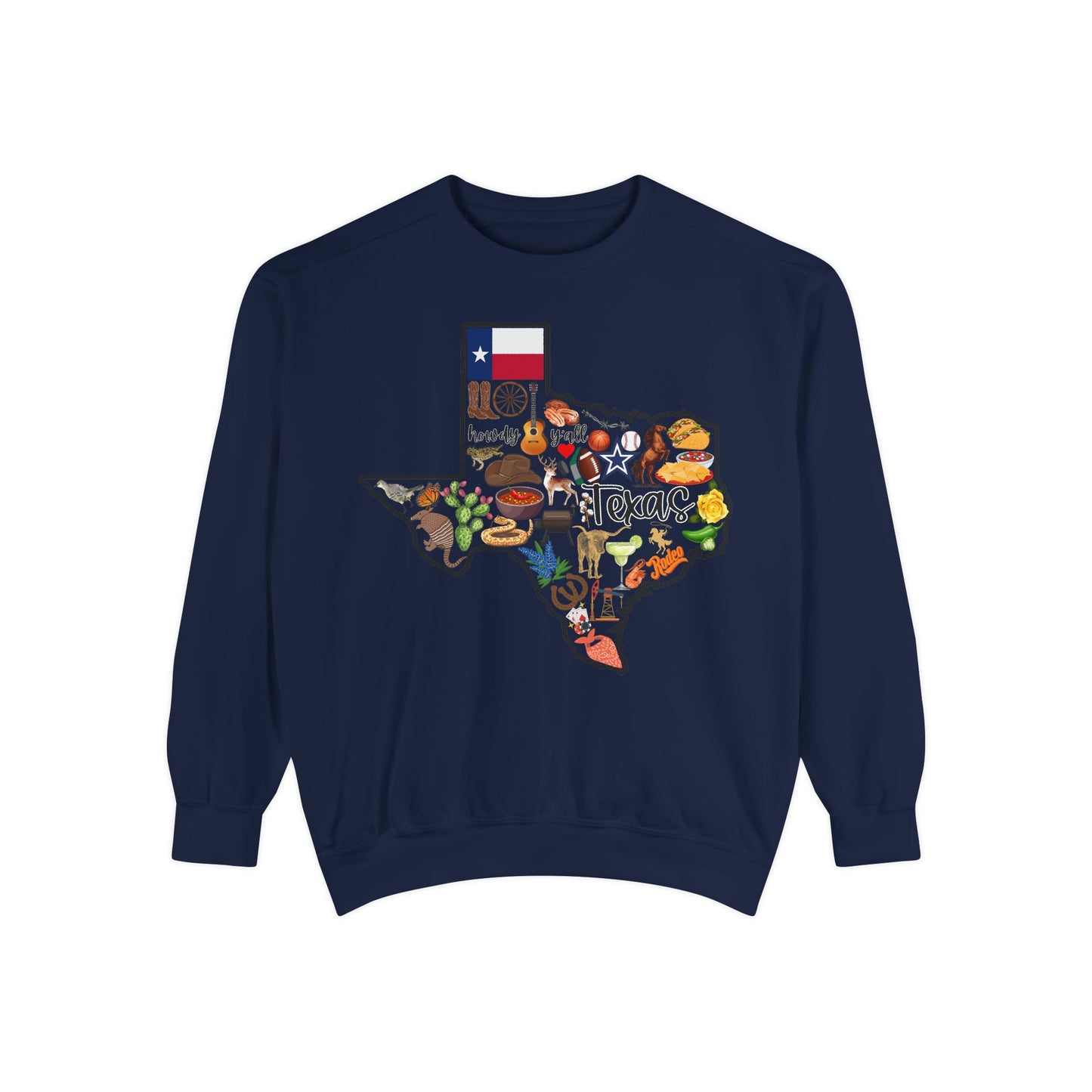 Beautiful State of Texas - Comfort Colors Sweatshirt