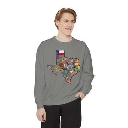 Beautiful State of Texas - Comfort Colors Sweatshirt