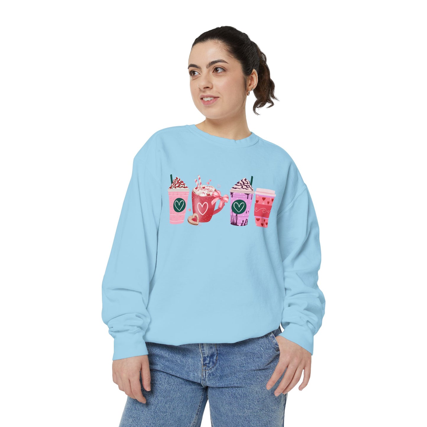 Valentine's Coffee - Comfort Colors Sweatshirt