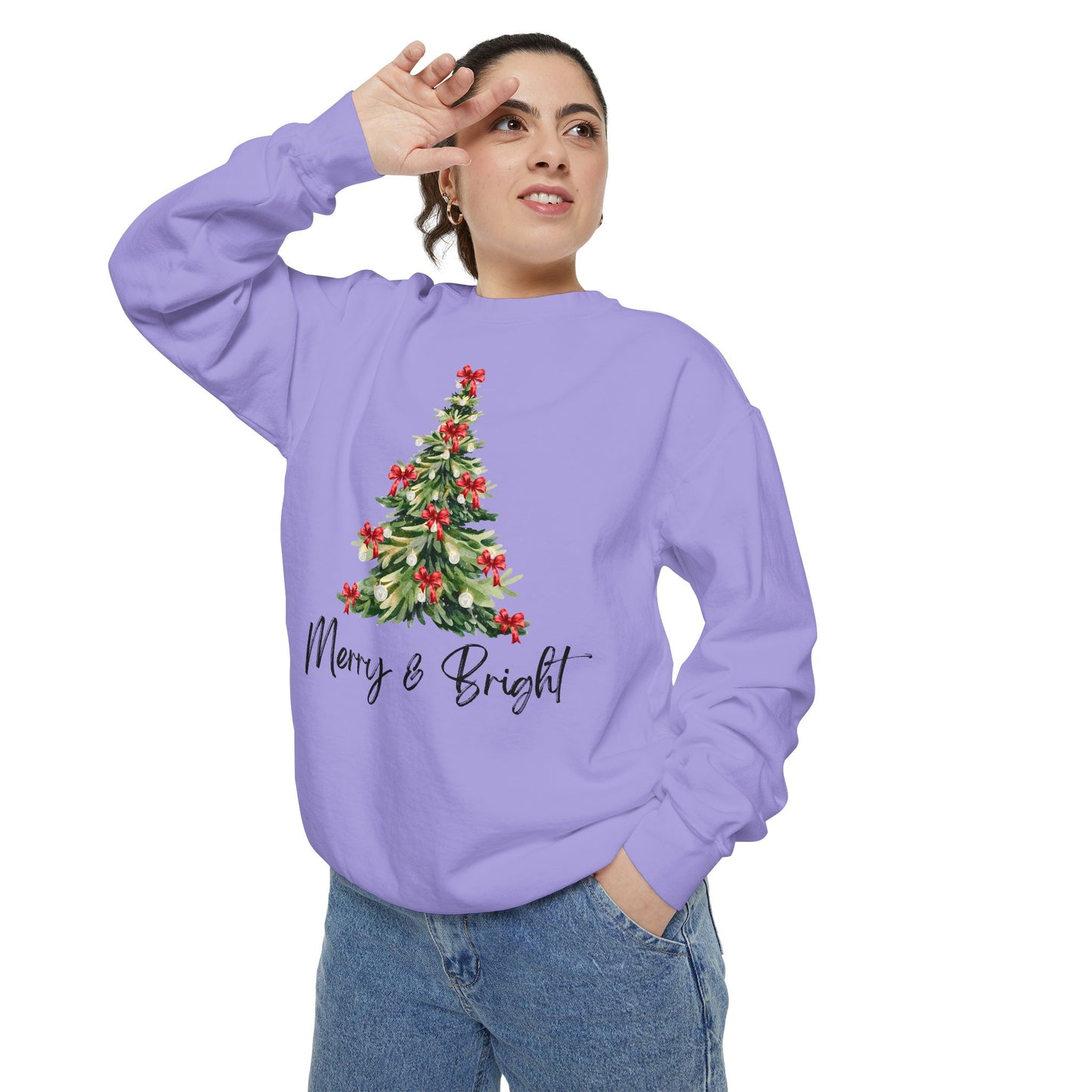 Merry & Bright - Comfort Colors Sweatshirt