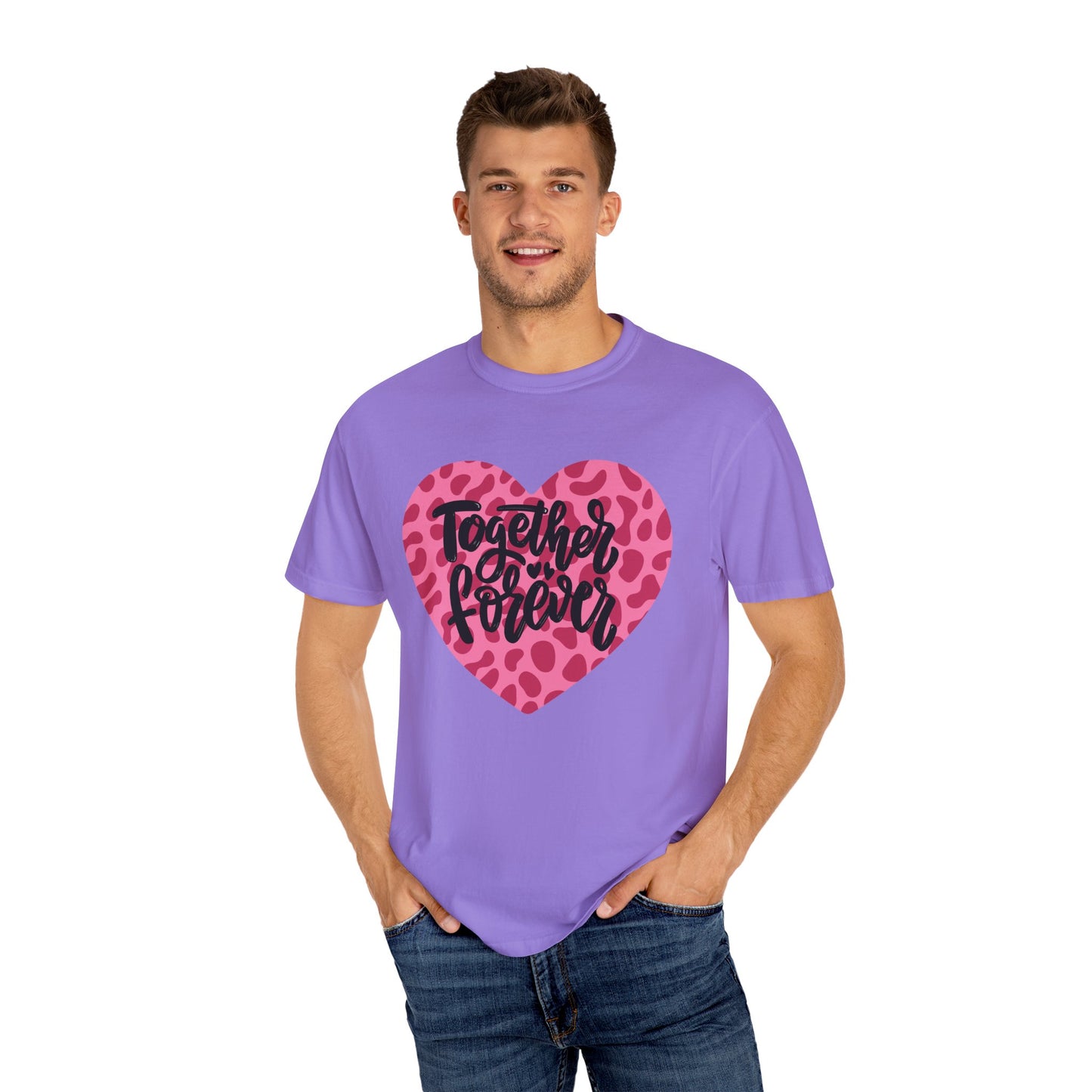 Together Forever Cheetah Heart - Comfort Colors Shirt