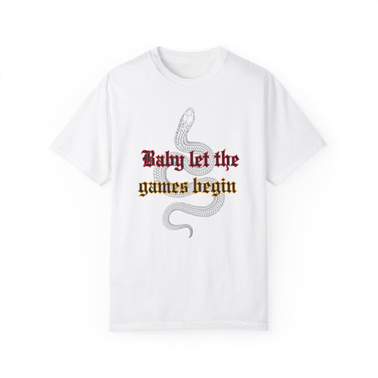 Baby Let The Games Begin - Comfort Colors Shirt