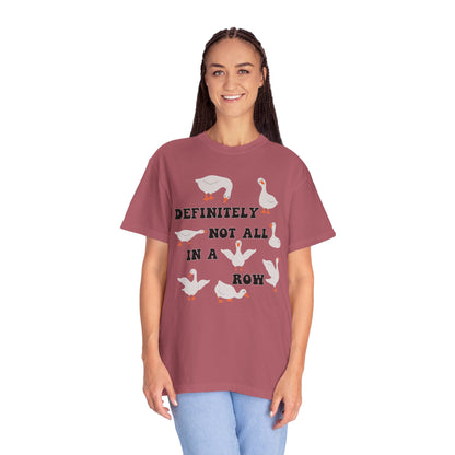 Definitely Not All In A Row - Comfort Colors Shirt