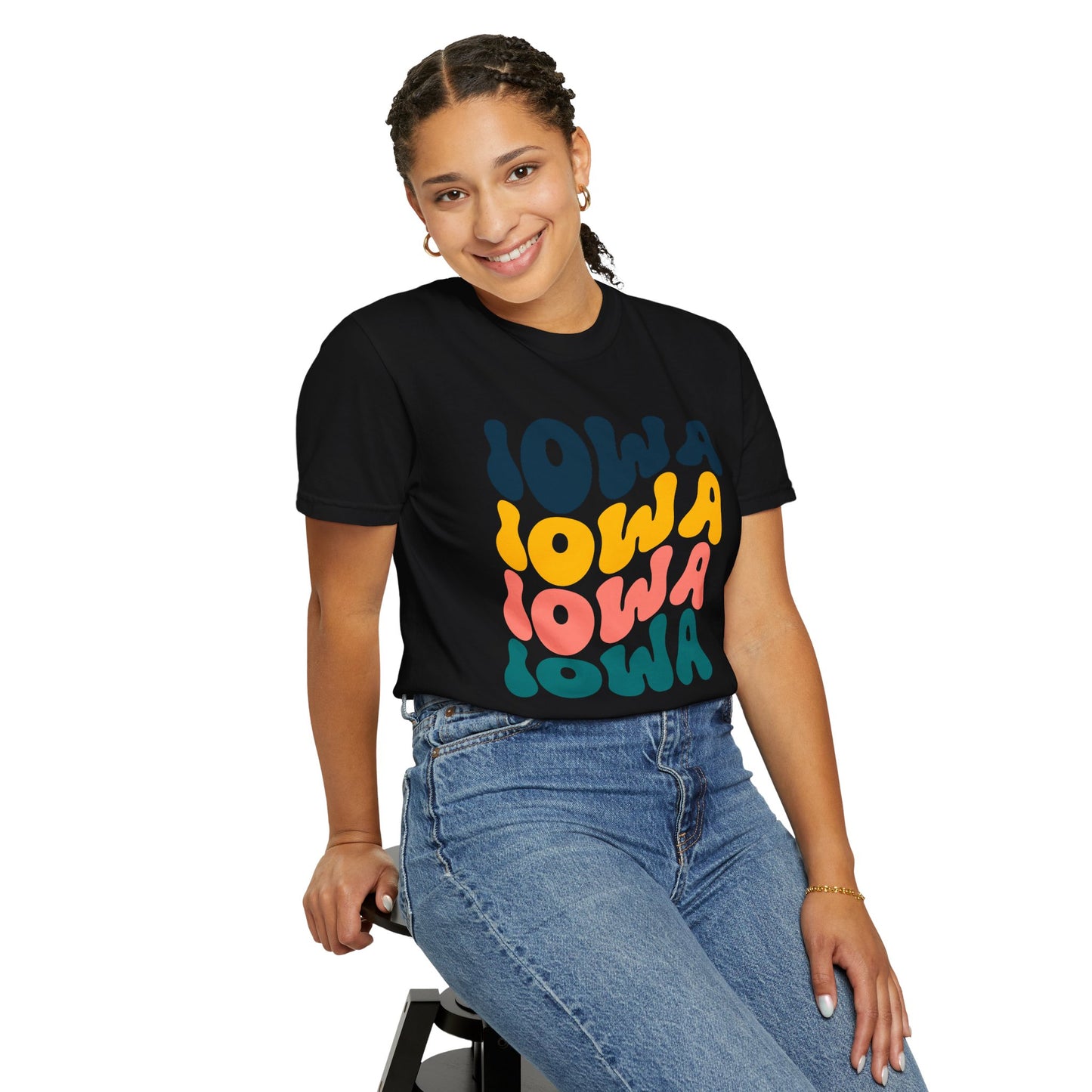 Retro Iowa - Comfort Colors Shirt