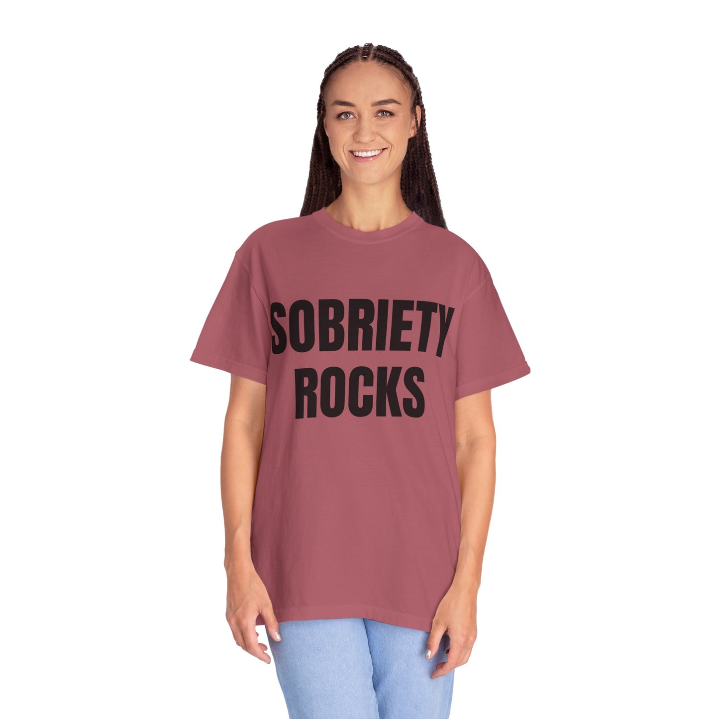 Sobriety Rocks - Comfort Colors Shirt