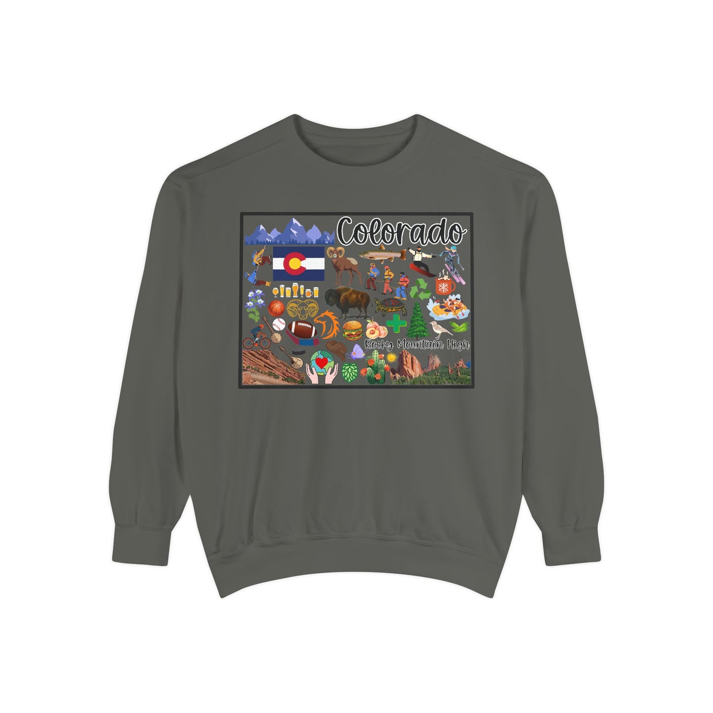 Beautiful State of Colorado - Comfort Colors Sweatshirt