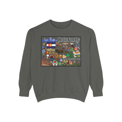 Beautiful State of Colorado - Comfort Colors Sweatshirt