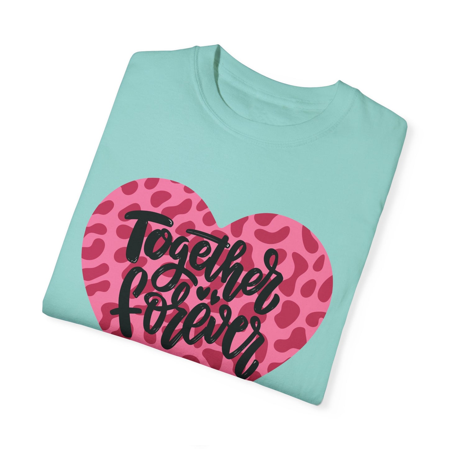 Together Forever Cheetah Heart - Comfort Colors Shirt