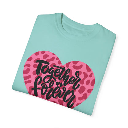 Together Forever Cheetah Heart - Comfort Colors Shirt