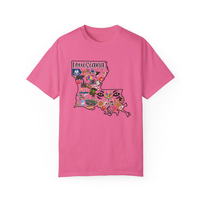 Beautiful State of Louisiana - Comfort Colors Shirt