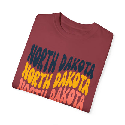 Retro North Dakota - Comfort Colors Shirt