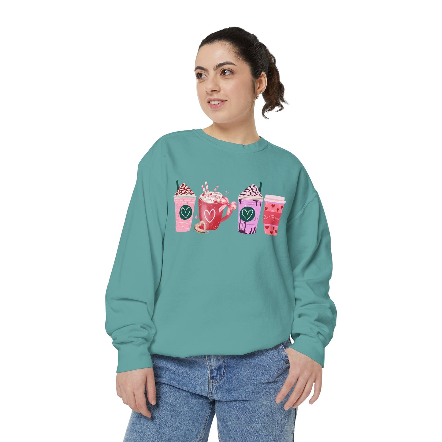 Valentine's Coffee - Comfort Colors Sweatshirt
