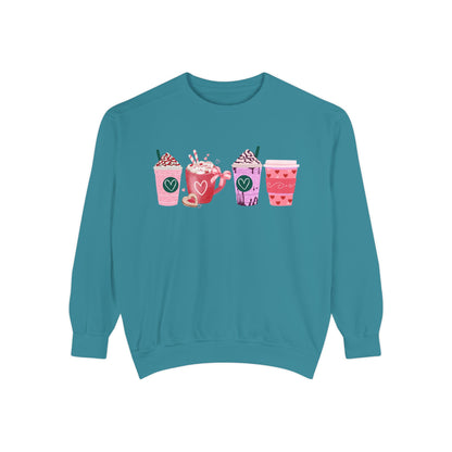 Valentine's Coffee - Comfort Colors Sweatshirt