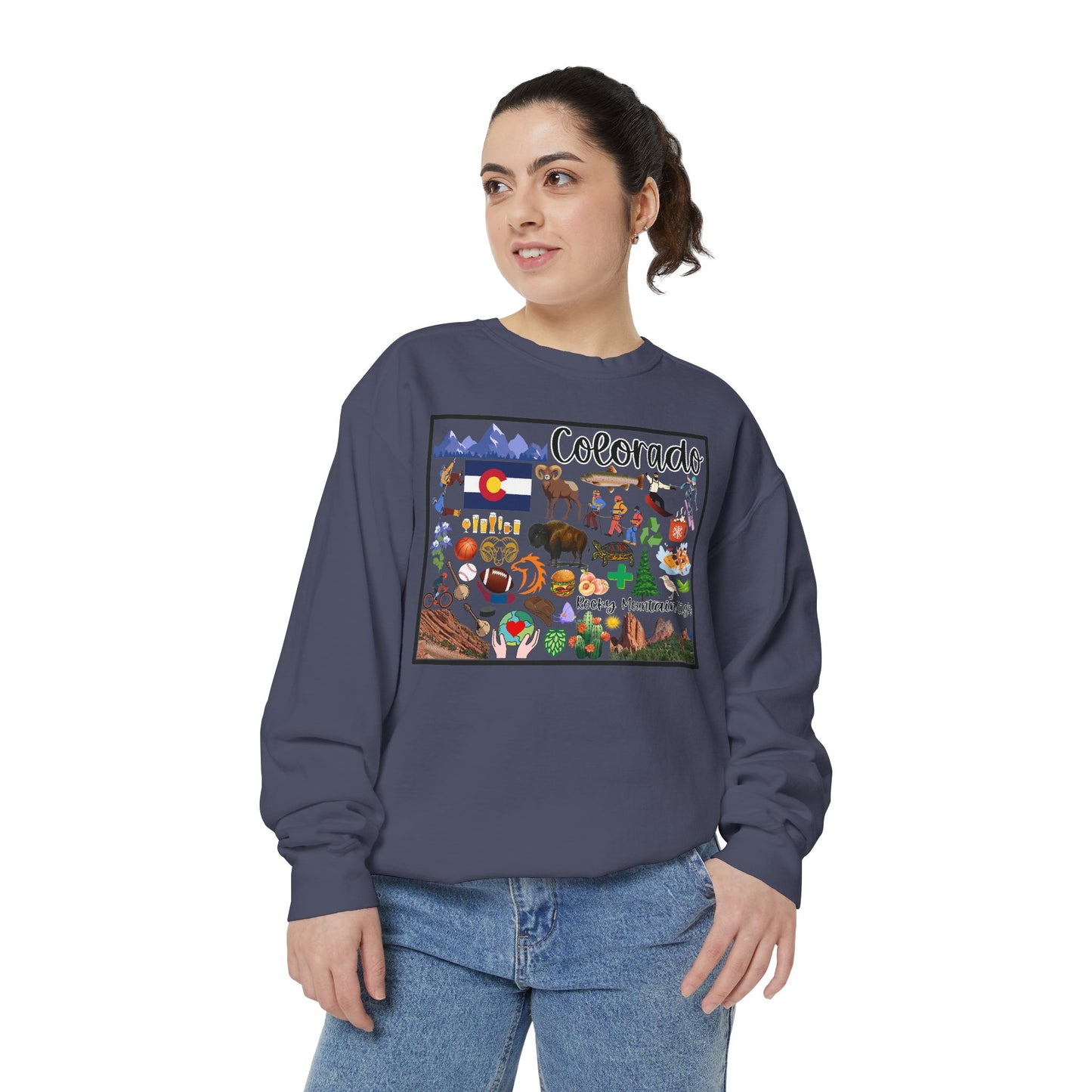 Beautiful State of Colorado - Comfort Colors Sweatshirt