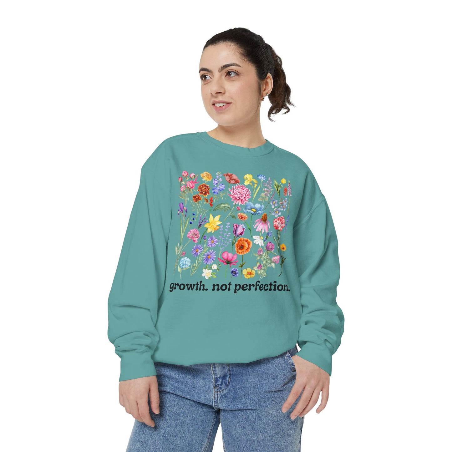 Growth, Not Perfection - Comfort Colors Sweatshirt