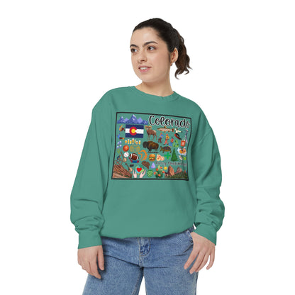 Beautiful State of Colorado - Comfort Colors Sweatshirt