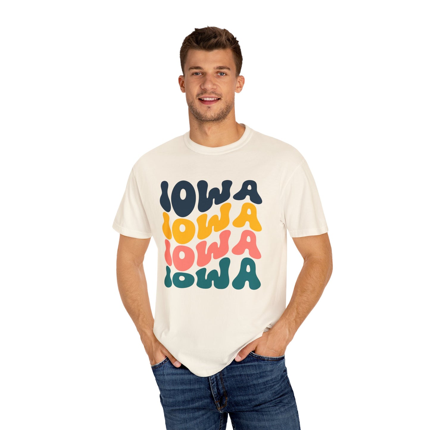Retro Iowa - Comfort Colors Shirt