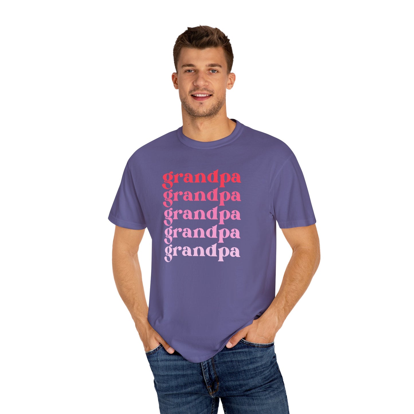 Grandpa (Pink) - Comfort Colors Shirt
