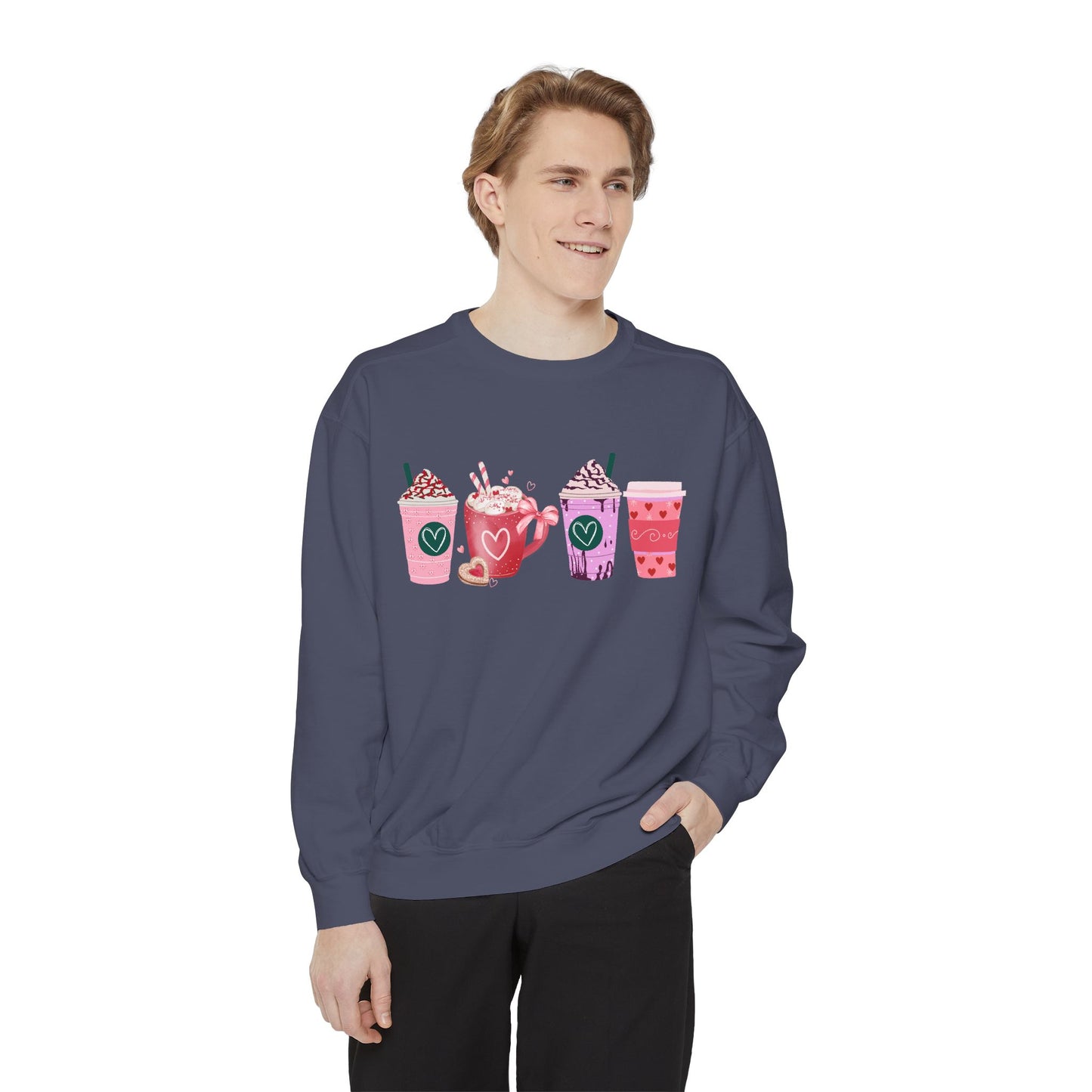 Valentine's Coffee - Comfort Colors Sweatshirt