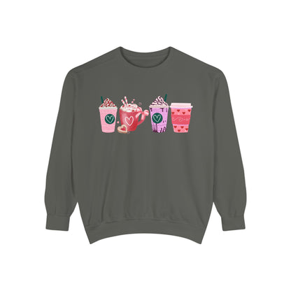 Valentine's Coffee - Comfort Colors Sweatshirt
