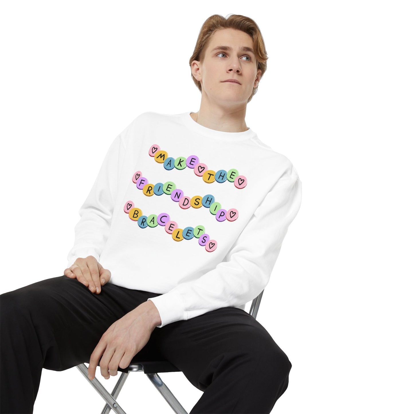 Make The Friendship Bracelets - Comfort Colors Sweatshirt
