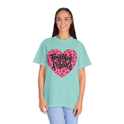Together Forever Cheetah Heart - Comfort Colors Shirt