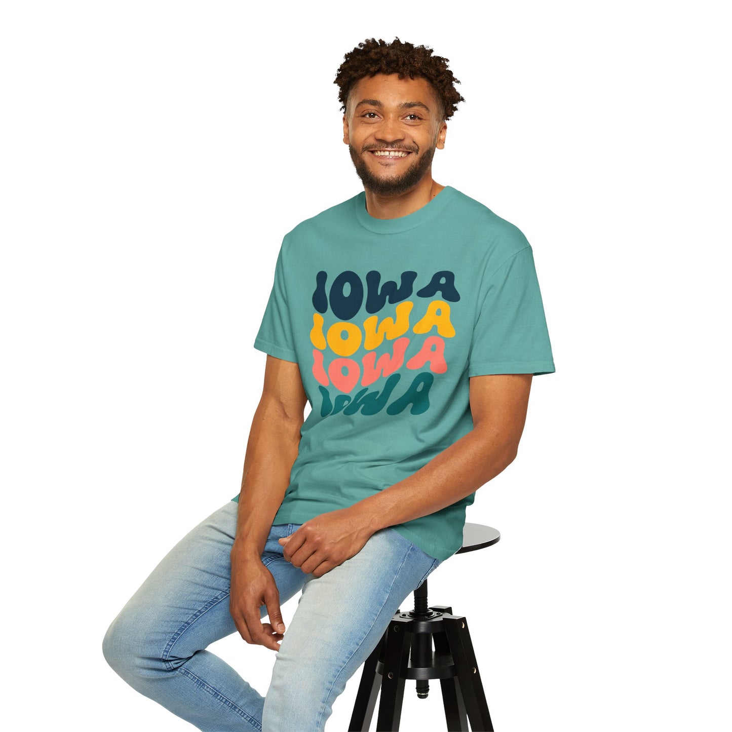 Retro Iowa - Comfort Colors Shirt