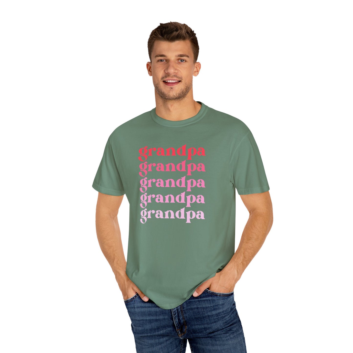 Grandpa (Pink) - Comfort Colors Shirt