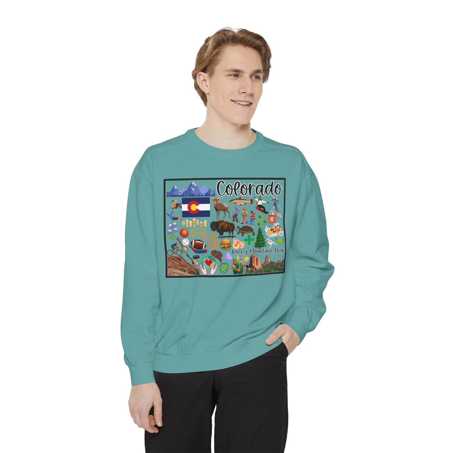 Beautiful State of Colorado - Comfort Colors Sweatshirt