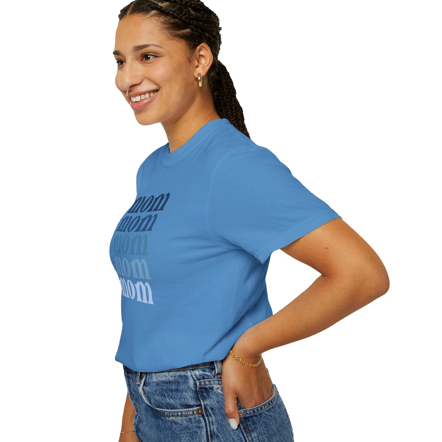 Mom (Blue) - Comfort Colors Shirt