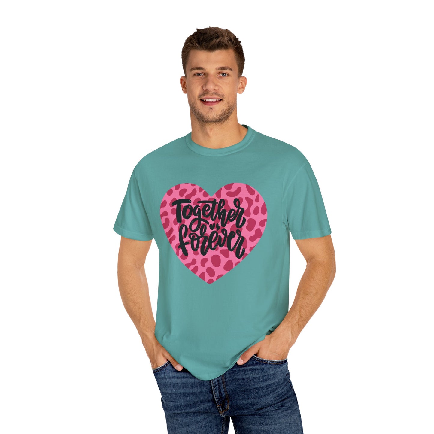 Together Forever Cheetah Heart - Comfort Colors Shirt