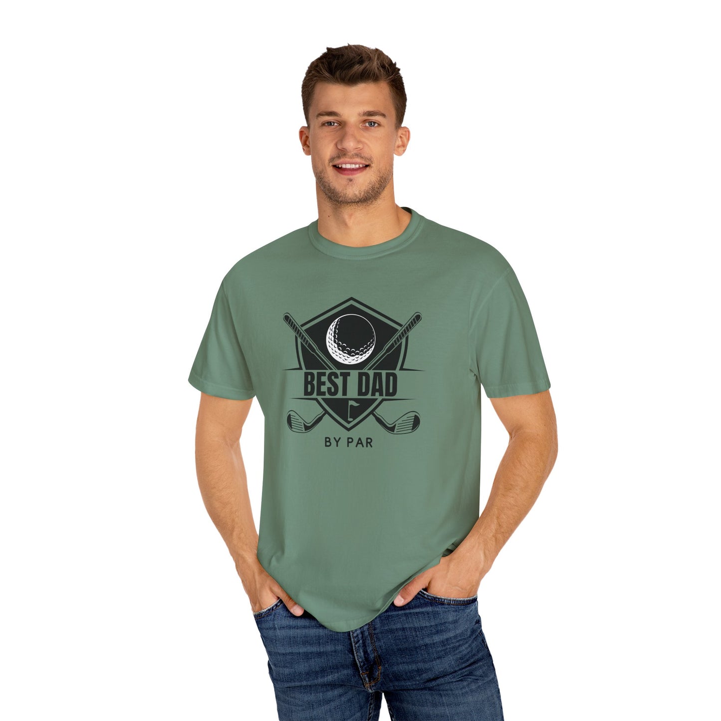 Best Dad By Par - Comfort Colors Shirt