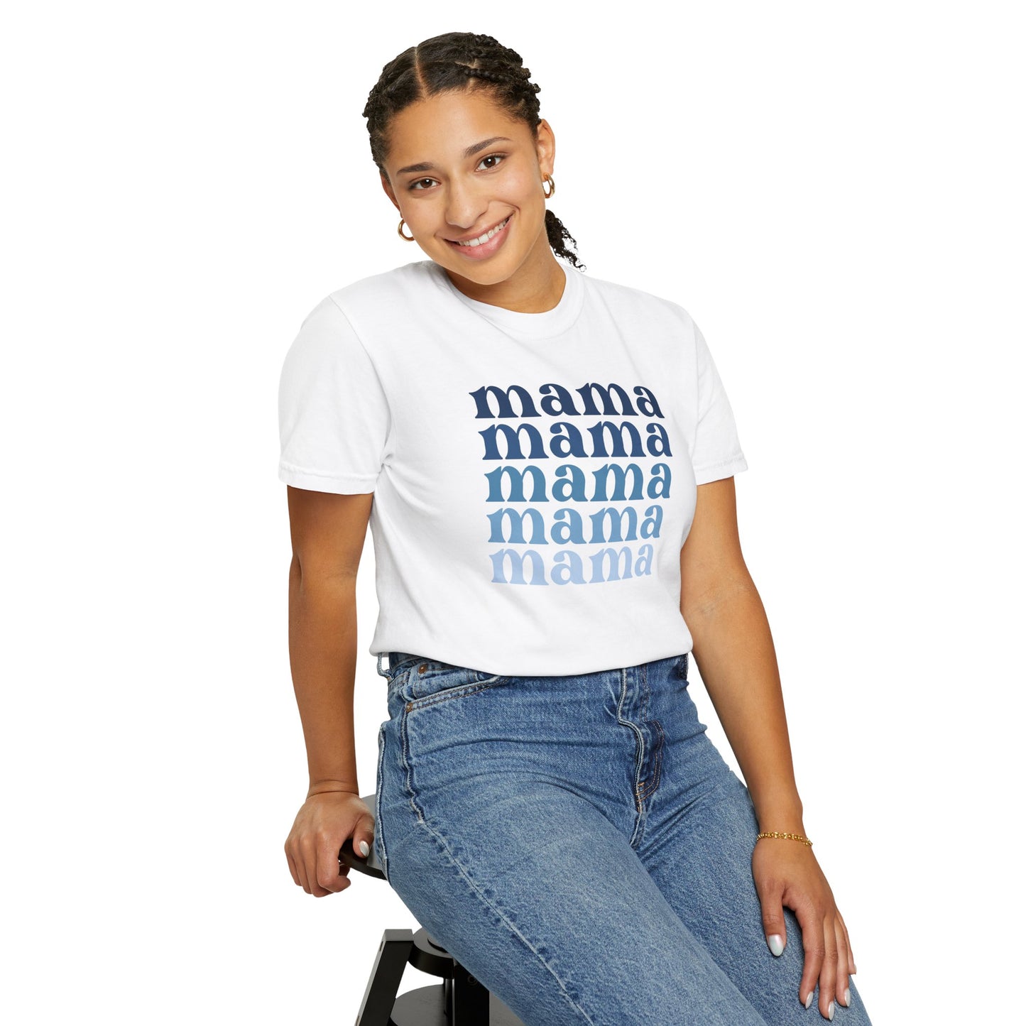 Mama (Blue) - Comfort Colors Shirt