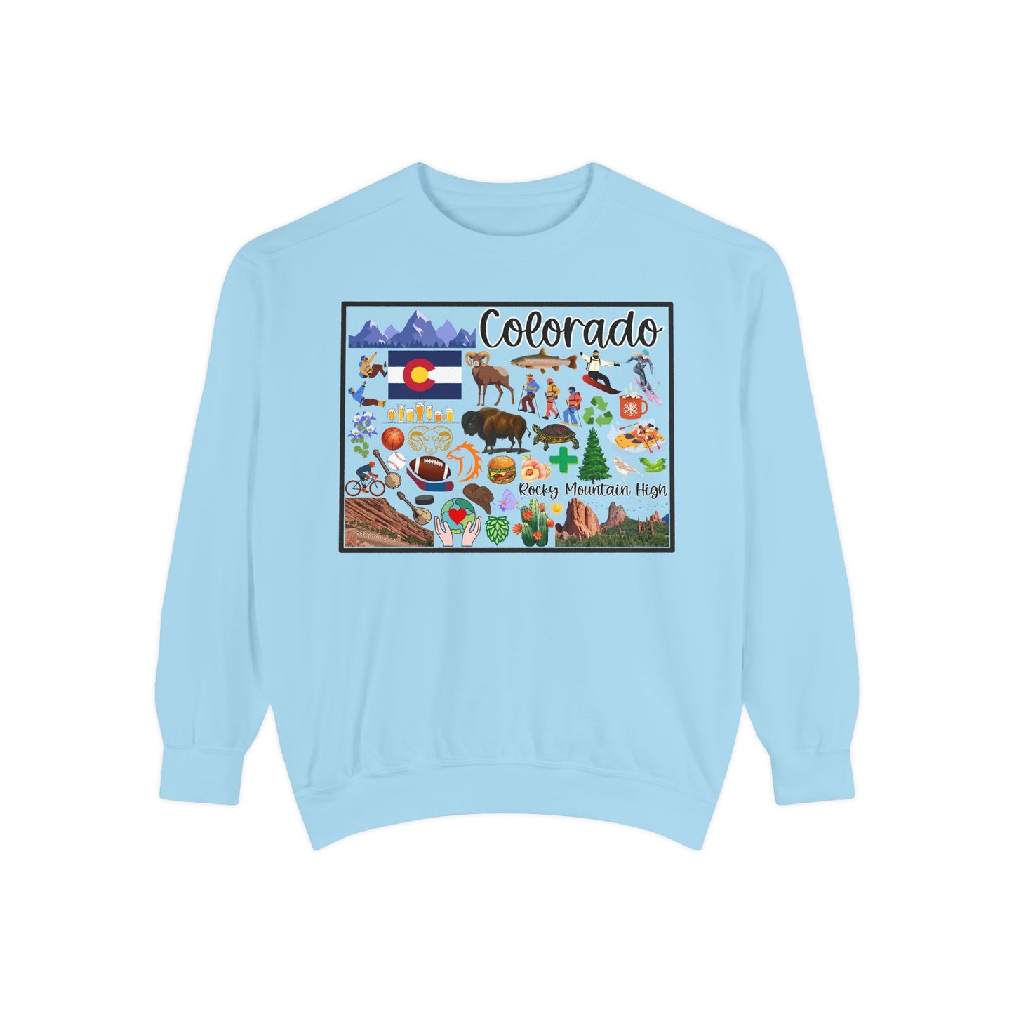 Beautiful State of Colorado - Comfort Colors Sweatshirt