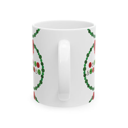 Merry Swiftmas - Friendship Bracelet Wreath - Ceramic Mug, (11oz, 15oz)