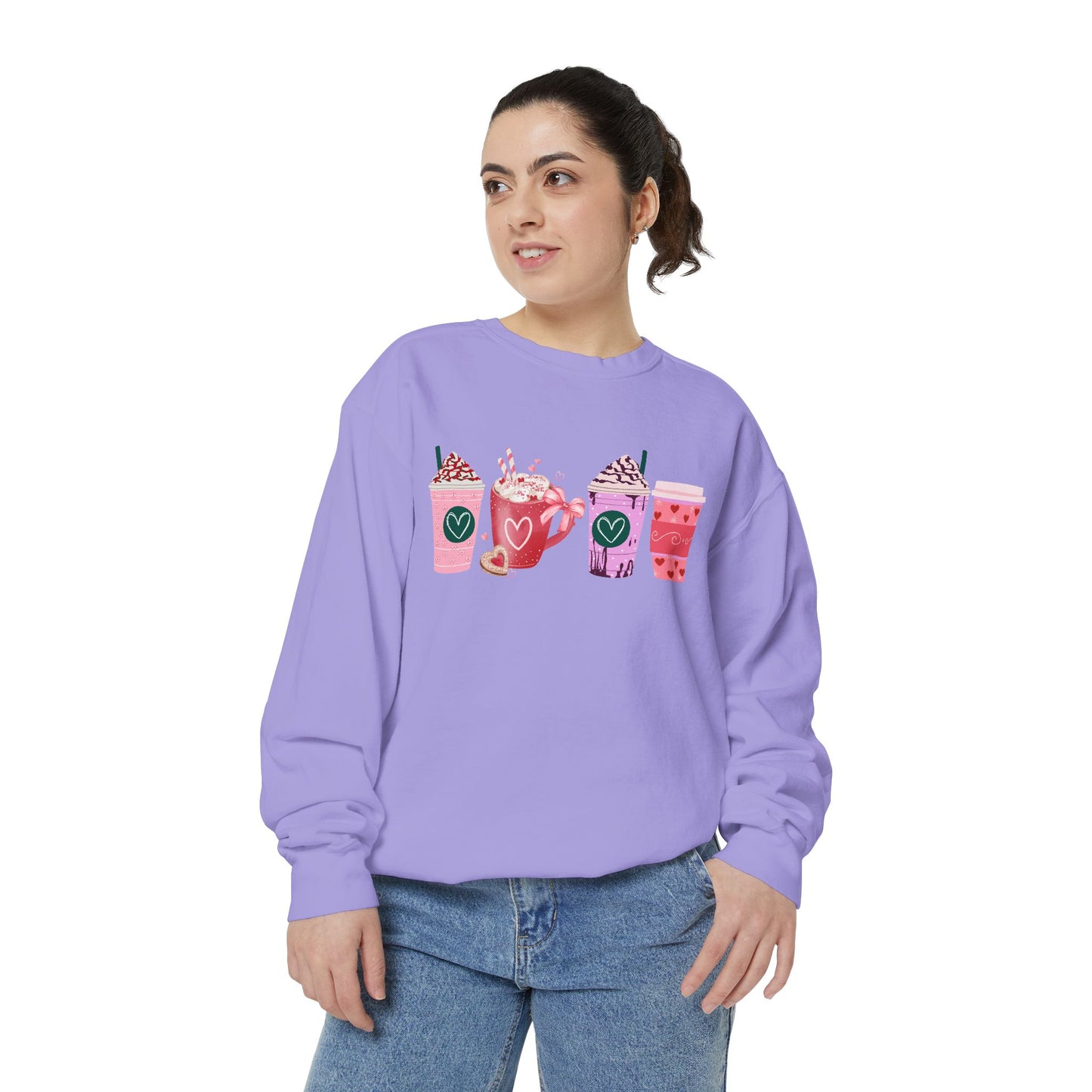 Valentine's Coffee - Comfort Colors Sweatshirt