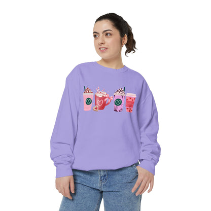 Valentine's Coffee - Comfort Colors Sweatshirt