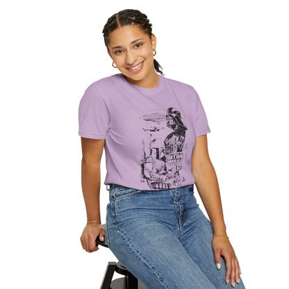 Star Wars Black Line Drawing - Comfort Colors Shirt