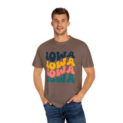Retro Iowa - Comfort Colors Shirt