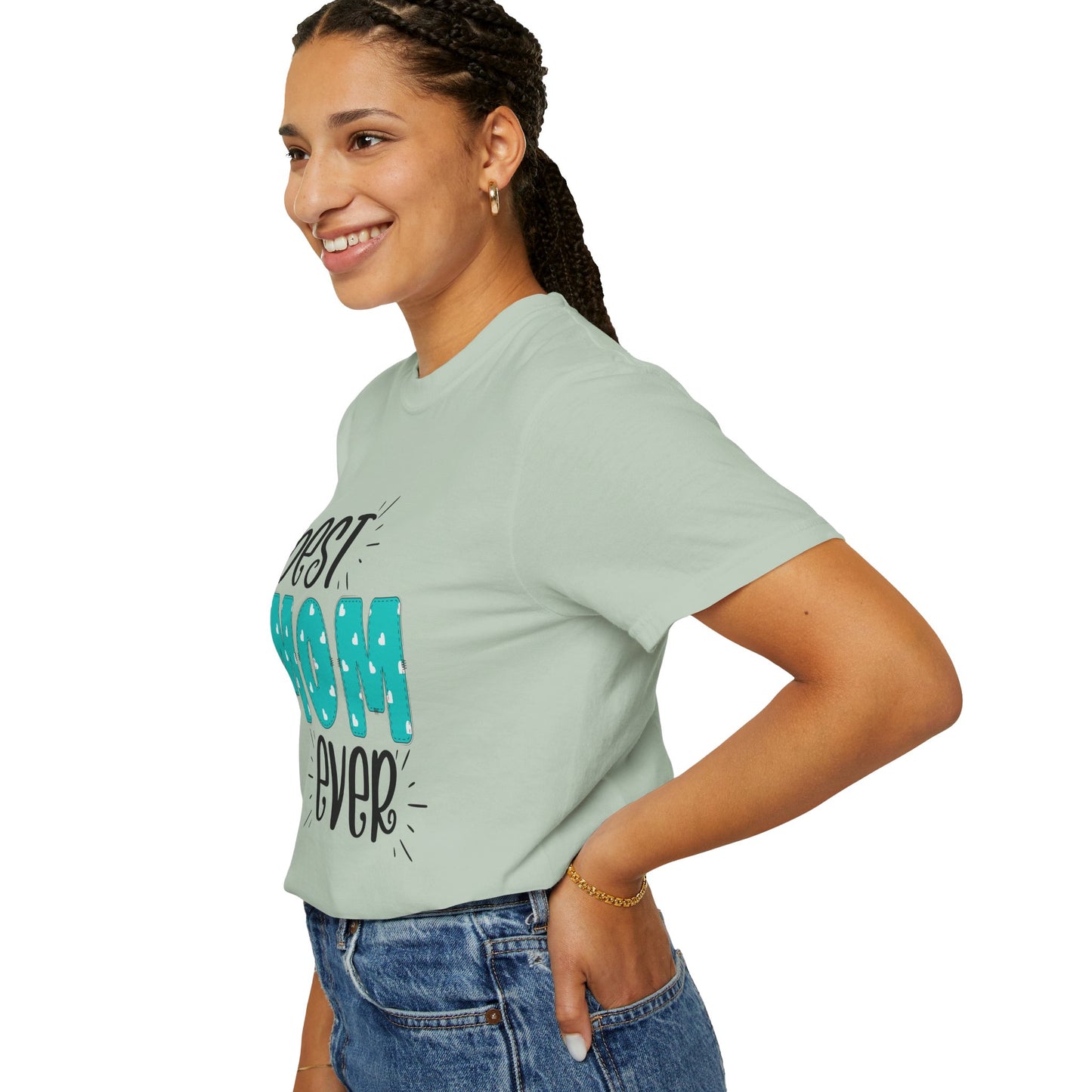 Best Mom Ever (Blue) - Comfort Colors Shirt
