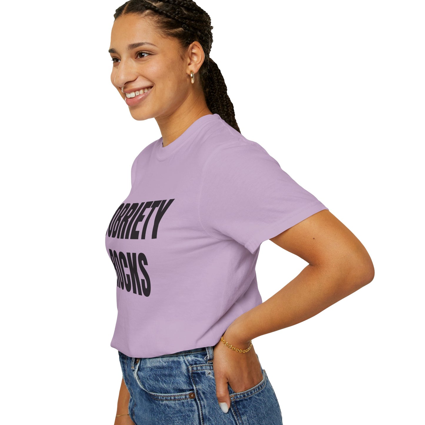 Sobriety Rocks - Comfort Colors Shirt